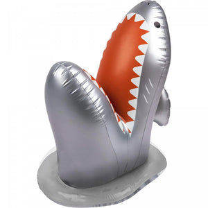 Sunnylife Inflatable Shark Sprinkler inflated